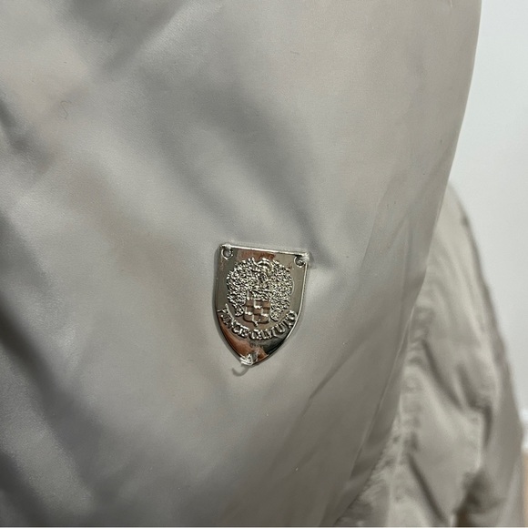 Vince Camuto Duck Down Puffer Jacket Real Fur Collar Gray Size Medium - Picture 8 of 12